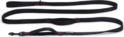 Beeztees parinca premium - hondenriem - nylon - zwart - 300 cm x 25 mm