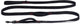 Beeztees parinca premium hondenriem 3 meter - hondenlijn - met 3 handvaten - nylon - zwart - 300cmx25mm