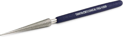 Tamiya vijlenset - 74164 conical file - 55mm - 8mm - vijl gereedschap