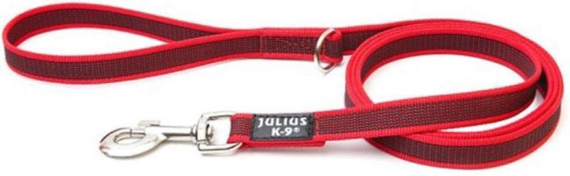 Julius k9 antislip lijn + handvat - 1,8 m - rood one size