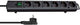 Brennenstuhl comfort-line plus stekkerdoos met platte stekker 6-voudig zwart 2m h05vv-f 3g1,5