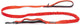 Beeztees parinca premium elastische hondenriem - hondenlijn - weersbestendig - nylon - rood - 180cmx25mm