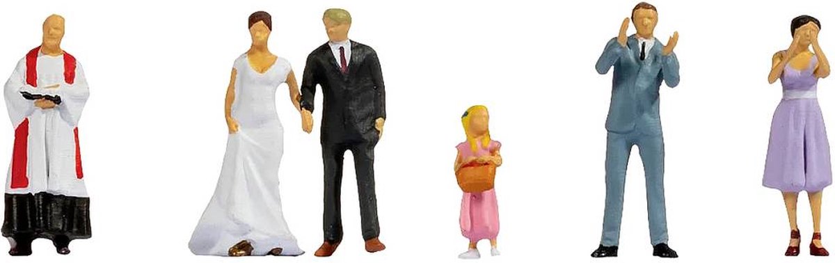 Noch 45862 tt bruidspaar figuren geverfd