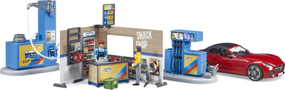 Bruder tankstation en car wash van