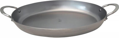 Debuyer de buyer mineral b ovale roasting pan 36 cm – braadpan – plaatstaal – pfas-vrij