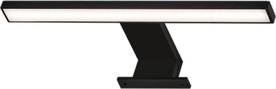 Briloner dun - led spiegellamp - spiegelverlichting badkamer - neutral wit licht 4.000k - 5w - 500lm - zwart - 30cm