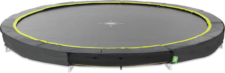 Exit toys exit silhouette sporttrampoline ø366cm - inground - ingraaftrampoline - rond - voor kinderen - zwart