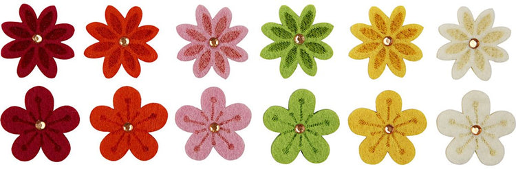 Https: www.cchobby.nl bloemen-van-vilt-met-strassteen-d-30-mm-dikte-2-5-mm-12-stuk-1-doos