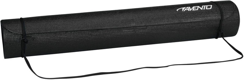 Avento fitness yoga mat basic - 173 x 61 x 0.4 cm - zwart