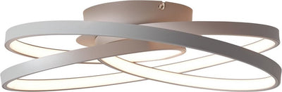 Brilliant labyrinth - plafondlamp - led 42w - grijs