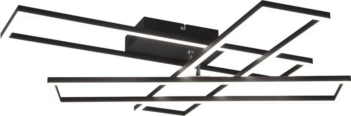 Rl live your light reality corso - plafondlamp - zwart mat - incl. 1x smd 36w
