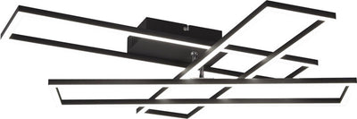Rl live your light reality corso - plafondlamp - zwart mat - incl. 1x smd 36w