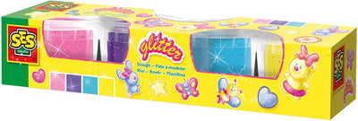 Ses creative ses glitterklei - 4 kleipotjes