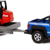Kids globe terreinwagen met aanhanger en shovel, 30cm