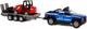 Kids globe terreinwagen met aanhanger en shovel, 30cm