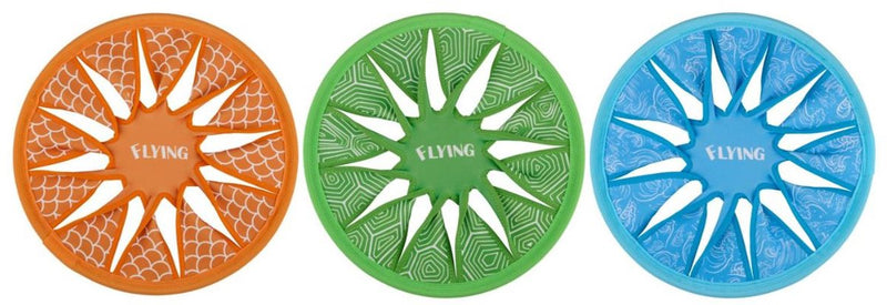 Eddy toys frisbee 30 cm – werpschijf – buitenspeelgoed – kunststof frisbee voor tuin en strand - assorti