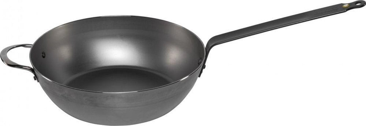 Debuyer de buyer mineral b element hapjespan 32 cm – plaatstaal – pfas-vrij – natuurlijke antiaanbaklaag – inductie geschikt
