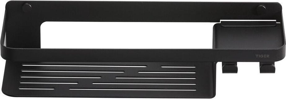 Tiger caddy - doucherek - douchemand met haak 32 cm - zwart