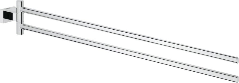 Grohe essentials cube handdoekhouder - met twee draaibare armen