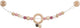 Goki baby kinderwagenspanner: hart roos l40cm, met clips, hout en silicone