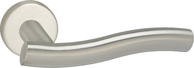 Impresso deurkruk - chester - voor binnen - rond - rvs - 2 stuks