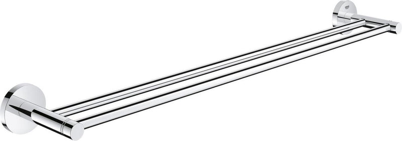 Grohe essentials dubbele handdoekhouder - 60 cm - metaal - chroom