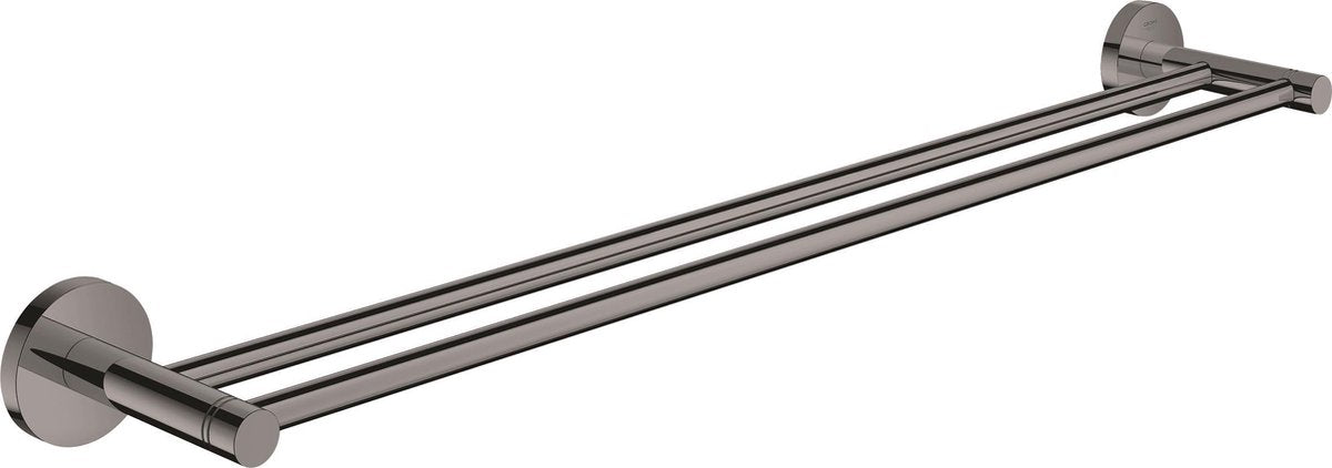 Grohe essentials handdoekhouder dubbel 60cm hard graphite