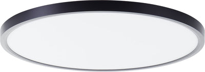 Brilliant lotti - plafondlamp - ø 50 cm - led 30w - 4000lm - 3000k - rgb - dimbaar - afstandsbediening - timer - nachtlicht - tuya - zwart