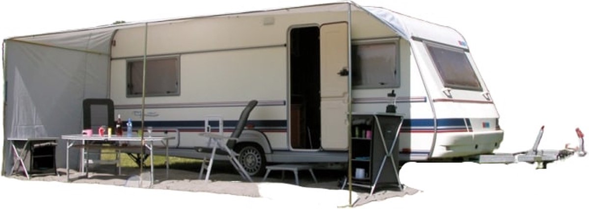 Eurotrail schuifluifel caravan 780 x 240 cm polyester grijs