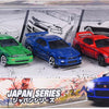 Majorette japan series die-cast auto's giftpack, 5st.