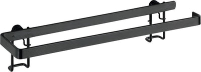 Wenko gala keukenrolhouder wand zwart staal 31cm - keukenpapierhouder wand