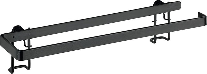 Wenko gala keukenrolhouder wand zwart staal 31cm - keukenpapierhouder wand