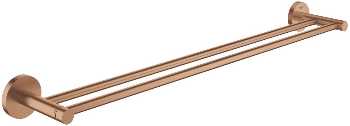 Grohe start dubbele handdoekhouder – 600 mm – wandmontage – metaal – geborsteld warm sunset