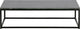 Woood mellow bijzettafel - marmer - zwart - 32x120x60 cm