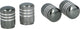 Dunlop ventieldoppen av aluminium zilvergrijs 4 stuks