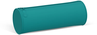 Qc colour blauwgroene pennenzak - rond - 21cm