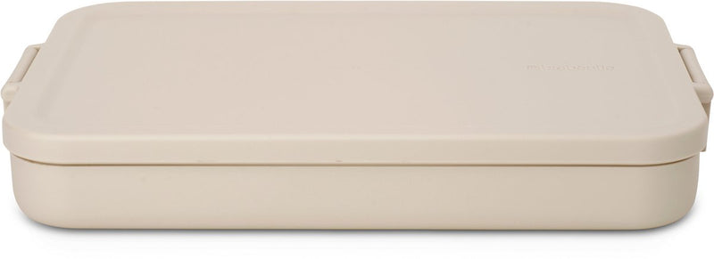 Brabantia make take lunchbox broodtrommel - plat - kunststof - soft beige