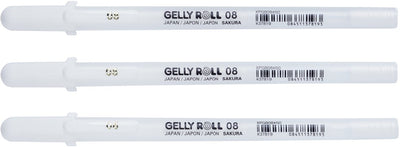 Sakura basic set 3 gelpennen zuiver wit medium
