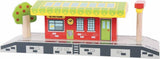 Bigjigs houten rails - dorpsstation - afbeelding 1