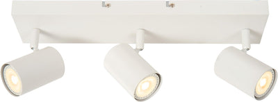 Lucide amigo - plafondspot (plafondlamp) - 3xgu10 - wit