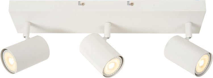 Lucide amigo - plafondspot (plafondlamp) - 3xgu10 - wit