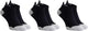 Rogelli core dames en heren 3 pack korte hardloopsokken - zwart grijs