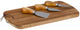 Alpina kaasplank met mesjes – 4-delige serveerplank – houten tapasplank – 32x17,5x1,5cm - hout