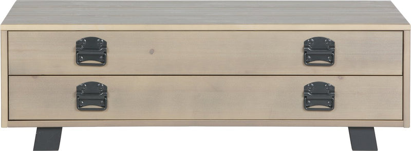 Woood derby salontafel - grenen - smoke - 35x110x62