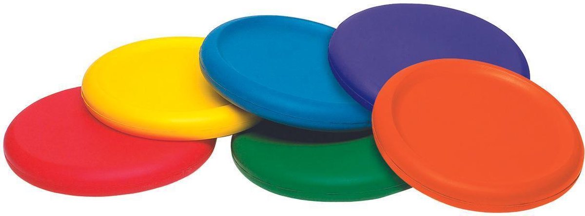 Spordas foam disc softskin frisbee set 6 stuks