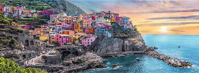 Trefl 500p - vernazza bij zonsondergang, italië