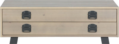 Woood derby salontafel - grenen - smoke - 35x110x62
