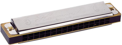 Goki metalen mondharmonica in doos