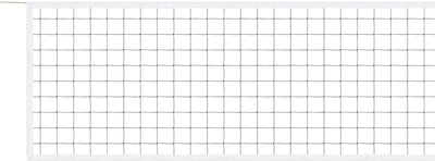 Avento volleybalnet - 9.5 x 1 m - met staaldraad - sportnet - maas 10 cm 9