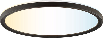 Brilliant avola - plafondlamp - ø 29.3 cm - led 18w - 2400lm - 2700k-6500k - cct - timer - nachtlicht - dimbaar - afstandsbediening - ip20 - zwart